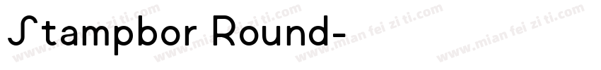 Stampbor Round字体转换